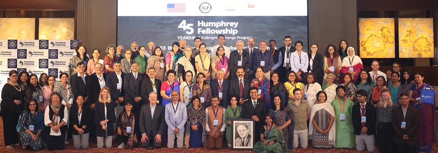 About 75 Humphrey alumni from all over India gathered for a Humphrey Alumni Global Policy Series in New Delhi.