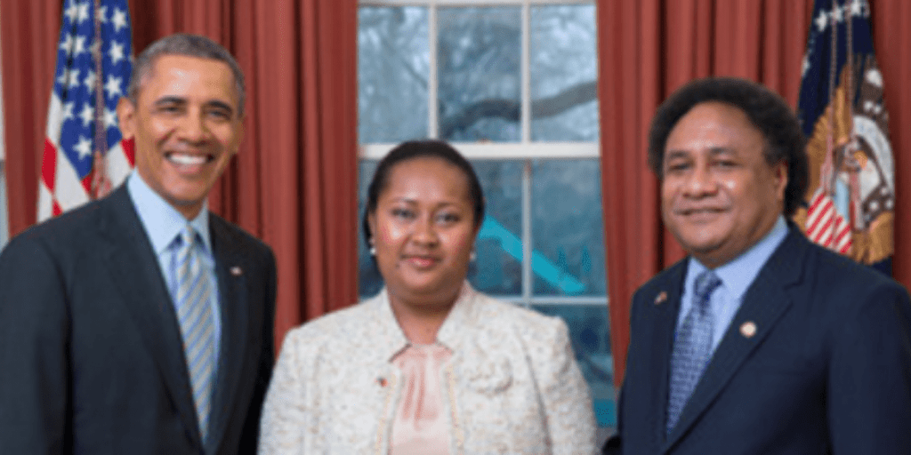 Rupa Mulina with the then President Barack Obama.